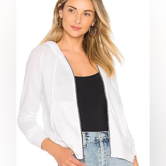 NEW James Perse Vintage French Terry Zip Up Hoodie - Picture 14 of 14